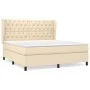 Boxspringbett mit cremefarbener Stoffmatratze 160x200 cm von vidaXL, Betten und Lattenroste - Ref: Foro24-3128218, Preis: 640...