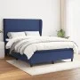 Cama box spring con colchón tela azul 140x200 cm de vidaXL, Camas y somieres - Ref: Foro24-3127811, Precio: 512,44 €, Descuen...