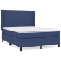 Cama box spring con colchón tela azul 140x200 cm de vidaXL, Camas y somieres - Ref: Foro24-3127811, Precio: 520,31 €, Descuen...