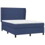 Cama box spring con colchón tela azul 140x200 cm de vidaXL, Camas y somieres - Ref: Foro24-3127811, Precio: 512,44 €, Descuen...