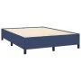 Cama box spring con colchón tela azul 140x200 cm de vidaXL, Camas y somieres - Ref: Foro24-3127811, Precio: 512,44 €, Descuen...