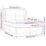 Cama box spring con colchón tela azul 140x200 cm de vidaXL, Camas y somieres - Ref: Foro24-3127811, Precio: 520,31 €, Descuen...