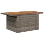 Conjunto de sofá de jardín con cojín 9 pcs Gris
