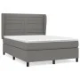 Box spring bed with dark gray fabric mattress 140x190 cm by vidaXL, Beds and slatted bases - Ref: Foro24-3128038, Price: 537,...