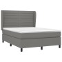 Box spring bed with dark gray fabric mattress 140x190 cm by vidaXL, Beds and slatted bases - Ref: Foro24-3128038, Price: 533,...