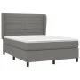 Box spring bed with dark gray fabric mattress 140x190 cm by vidaXL, Beds and slatted bases - Ref: Foro24-3128038, Price: 537,...