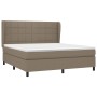 Boxspringbett mit taupegrauer Stoffmatratze 160x200 cm von vidaXL, Betten und Lattenroste - Ref: Foro24-3127977, Preis: 586,6...