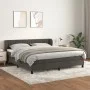 Cama box spring con colchón terciopelo gris oscuro 180x200 cm de vidaXL, Camas y somieres - Ref: Foro24-3127626, Precio: 514,...