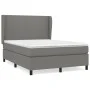 Box spring bed with dark gray fabric mattress 140x190 cm by vidaXL, Beds and slatted bases - Ref: Foro24-3127798, Price: 565,...