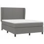 Box spring bed with dark gray fabric mattress 140x190 cm by vidaXL, Beds and slatted bases - Ref: Foro24-3127798, Price: 565,...