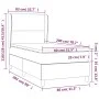 Box spring bed with dark gray fabric mattress 80x200 cm by vidaXL, Beds and slatted bases - Ref: Foro24-3127758, Price: 365,6...