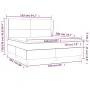 Box spring bed with taupe gray fabric mattress 160x200 cm by vidaXL, Beds and slatted bases - Ref: Foro24-3127817, Price: 611...