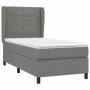 Box spring bed with dark gray fabric mattress 90x190 cm by vidaXL, Beds and slatted bases - Ref: Foro24-3127926, Price: 336,7...
