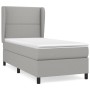 Box spring bed with light gray fabric mattress 100x200 cm by vidaXL, Beds and slatted bases - Ref: Foro24-3127861, Price: 348...