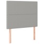 Box spring bed with light gray fabric mattress 100x200 cm by vidaXL, Beds and slatted bases - Ref: Foro24-3127861, Price: 348...
