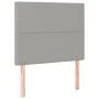 Box spring bed with light gray fabric mattress 100x200 cm by vidaXL, Beds and slatted bases - Ref: Foro24-3127861, Price: 343...