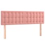 Boxspringbett mit rosa Samtmatratze 140x200 cm von vidaXL, Betten und Lattenroste - Ref: Foro24-3127738, Preis: 448,92 €, Rab...