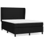 Box spring bed with black fabric mattress 140x200 cm by vidaXL, Beds and slatted bases - Ref: Foro24-3127807, Price: 499,50 €...