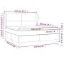 Box spring bed with blue fabric mattress 160x200 cm by vidaXL, Beds and slatted bases - Ref: Foro24-3127819, Price: 569,72 €,...