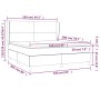 Cama box spring con colchón tela azul 160x200 cm de vidaXL, Camas y somieres - Ref: Foro24-3127819, Precio: 574,21 €, Descuen...
