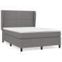 Boxspringbett mit dunkelgrauer Stoffmatratze 140x190 cm von vidaXL, Betten und Lattenroste - Ref: Foro24-3127878, Preis: 512,...