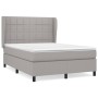Boxspringbett mit hellgrauer Stoffmatratze 140x190 cm von vidaXL, Betten und Lattenroste - Ref: Foro24-3127957, Preis: 527,29...