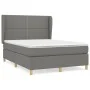 Box spring bed with dark gray fabric mattress 140x200 cm by vidaXL, Beds and slatted bases - Ref: Foro24-3128446, Price: 483,...