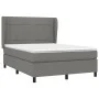 Box spring bed with dark gray fabric mattress 140x200 cm by vidaXL, Beds and slatted bases - Ref: Foro24-3127966, Price: 502,...