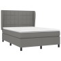 Boxspringbett mit dunkelgrauer Stoffmatratze 140x200 cm von vidaXL, Betten und Lattenroste - Ref: Foro24-3127966, Preis: 514,...