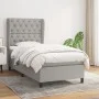 Cama box spring con colchón tela gris claro 80x200 cm de vidaXL, Camas y somieres - Ref: Foro24-3128157, Precio: 331,37 €, De...