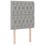 Box spring bed with light gray fabric mattress 80x200 cm by vidaXL, Beds and slatted bases - Ref: Foro24-3128157, Price: 330,...