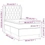 Box spring bed with light gray fabric mattress 80x200 cm by vidaXL, Beds and slatted bases - Ref: Foro24-3128157, Price: 330,...