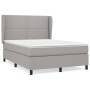 Boxspringbett mit hellgrauer Stoffmatratze 140x200 cm von vidaXL, Betten und Lattenroste - Ref: Foro24-3127885, Preis: 474,60...