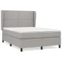 Boxspringbett mit hellgrauer Stoffmatratze 140x200 cm von vidaXL, Betten und Lattenroste - Ref: Foro24-3127885, Preis: 464,75...