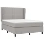 Boxspringbett mit hellgrauer Stoffmatratze 140x200 cm von vidaXL, Betten und Lattenroste - Ref: Foro24-3127885, Preis: 464,75...