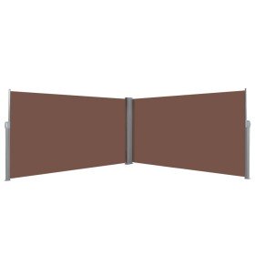 Toldo lateral retráctil 160x600 cm marrón