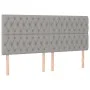 Box spring bed with light gray fabric mattress 180x200 cm by vidaXL, Beds and slatted bases - Ref: Foro24-3128221, Price: 602...