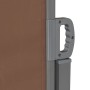 Toldo lateral retráctil 160x600 cm marrón