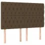 Box spring bed with dark brown fabric mattress 140x190 cm by vidaXL, Beds and slatted bases - Ref: Foro24-3128200, Price: 527...
