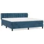 Cama box spring con colchón terciopelo azul oscuro 180x200 cm de vidaXL, Camas y somieres - Ref: Foro24-3127749, Precio: 547,...