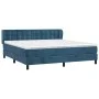 Cama box spring con colchón terciopelo azul oscuro 180x200 cm de vidaXL, Camas y somieres - Ref: Foro24-3127749, Precio: 547,...