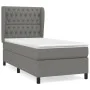 Box spring bed with dark gray fabric mattress 100x200 cm by vidaXL, Beds and slatted bases - Ref: Foro24-3128182, Price: 374,...