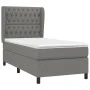 Box spring bed with dark gray fabric mattress 100x200 cm by vidaXL, Beds and slatted bases - Ref: Foro24-3128182, Price: 374,...