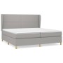 Boxspringbett mit hellgrauer Stoffmatratze 200x200 cm von vidaXL, Betten und Lattenroste - Ref: Foro24-3128469, Preis: 637,50...
