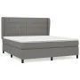 Box spring bed with dark gray fabric mattress 160x200 cm by vidaXL, Beds and slatted bases - Ref: Foro24-3127974, Price: 584,...