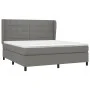 Box spring bed with dark gray fabric mattress 160x200 cm by vidaXL, Beds and slatted bases - Ref: Foro24-3127974, Price: 584,...