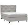 Boxspringbett mit hellgrauer Stoffmatratze 140x200 cm von vidaXL, Betten und Lattenroste - Ref: Foro24-3128205, Preis: 504,21...