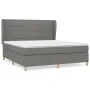 Box spring bed with dark gray fabric mattress 160x200 cm by vidaXL, Beds and slatted bases - Ref: Foro24-3128534, Price: 584,...
