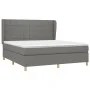 Box spring bed with dark gray fabric mattress 160x200 cm by vidaXL, Beds and slatted bases - Ref: Foro24-3128534, Price: 584,...