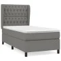 Box spring bed with dark gray fabric mattress 90x190 cm by vidaXL, Beds and slatted bases - Ref: Foro24-3128166, Price: 353,9...